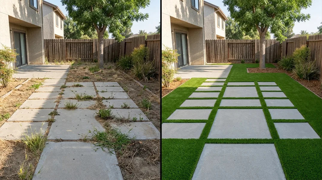 Lawn-to-Turf Conversion in Bakersfield: What to Remove, What to Keep and the Smart Split
