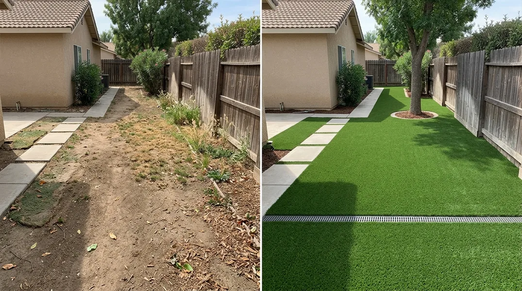 Result artificial grass installation in Bakersfield - Bakersfield Turf Installation